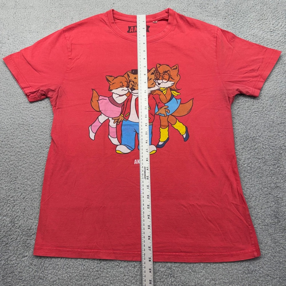 AKOO by T.I.‎ Mens XL "Big Man On Campus" Red 100% Cotton Fox Graphic T-Shirt - Picture 4 of 8